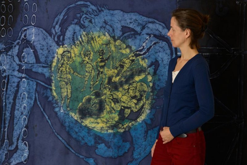 Antje Witzels 12von12 im Dezember 2022: Menschenbilder - eine Ausstellung in Batik
