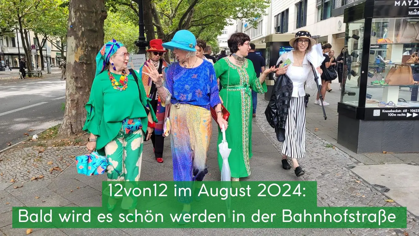 Meine 12von 12 im August 2024: Bahnhofstraße Lichtenrade bald so schön wie der Ku'damm in Berlin